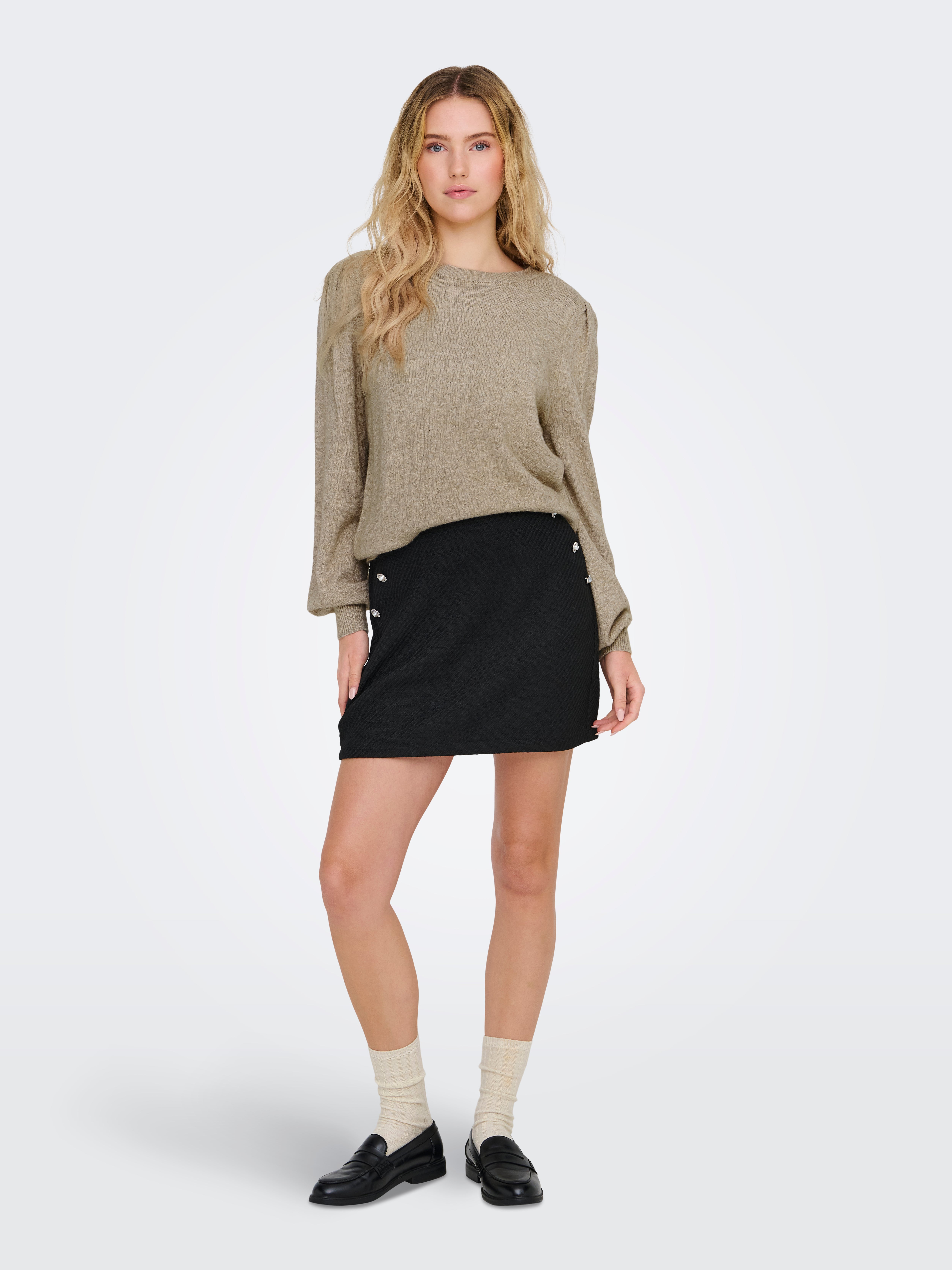 ONLKATIA Strickpullover Feather Gray