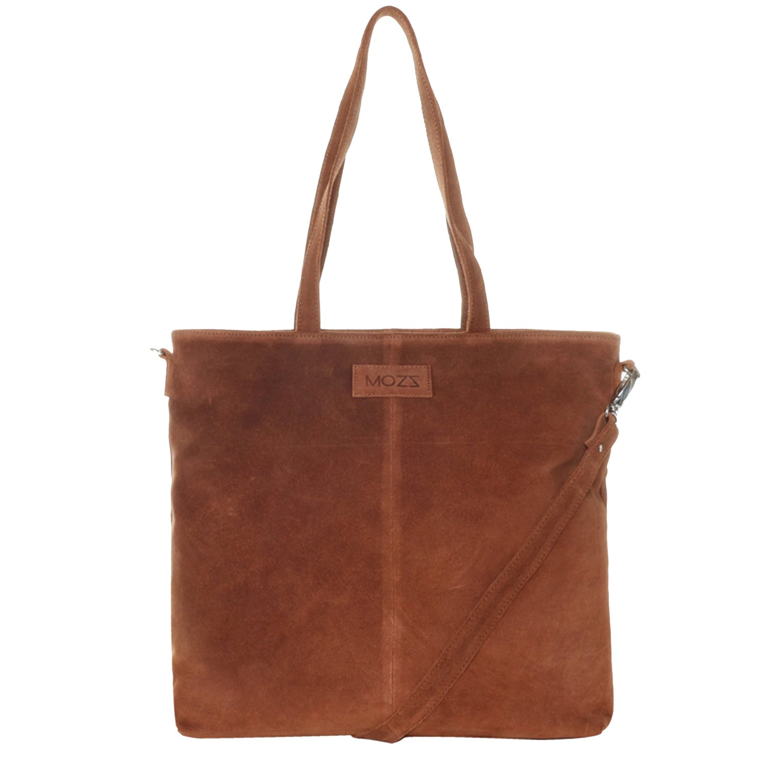 Mozz Momsbag Shopper Suede cognac
