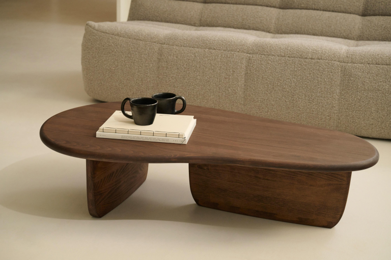 Studio Zondag Ebb & Flow salontafel 120x66 donker geolied