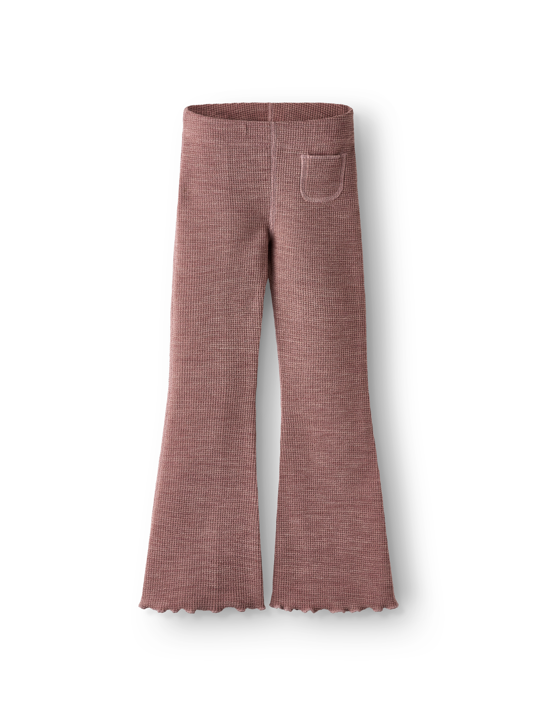 Broek met wafelpatroon in merinowol voor kinderen