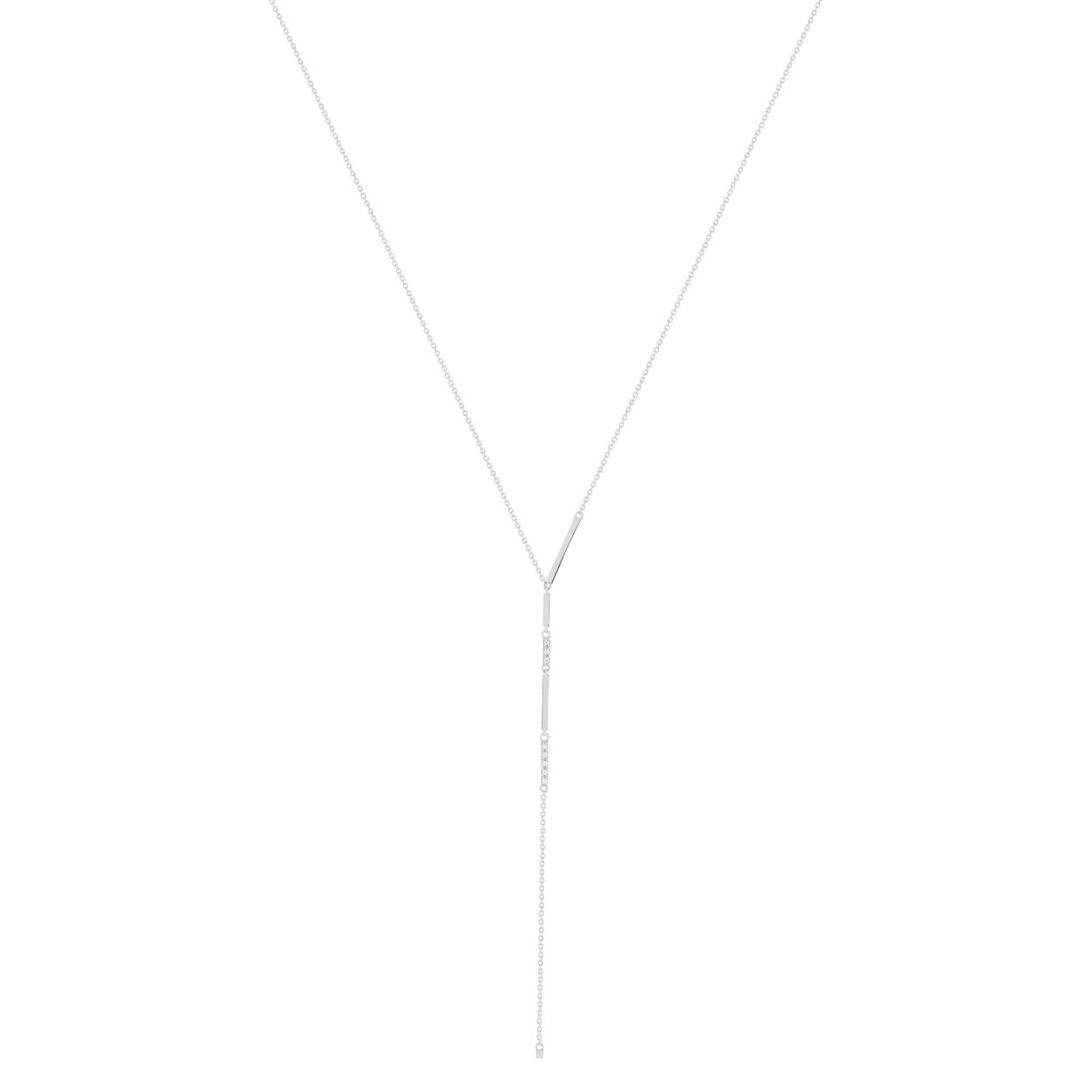 Collier argent 925 zirconias 48cm