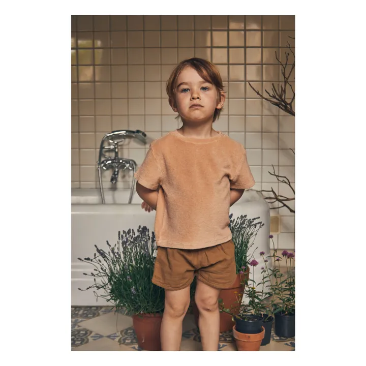 Poudre Organic T-Shirt Orgeat Eponge | Rose pêche