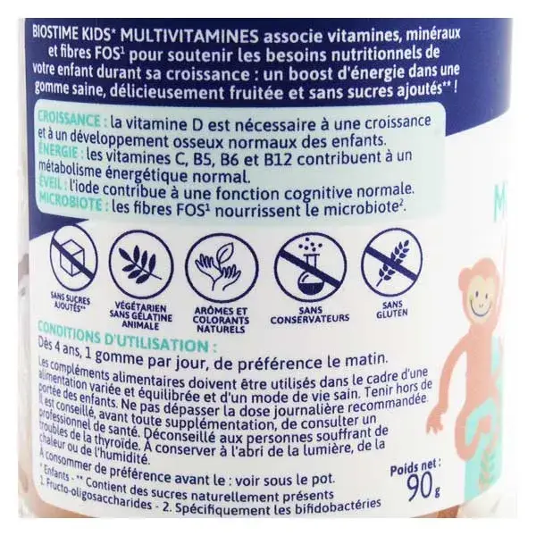 Biostime Multivitaminas Infantis 30 Gomas