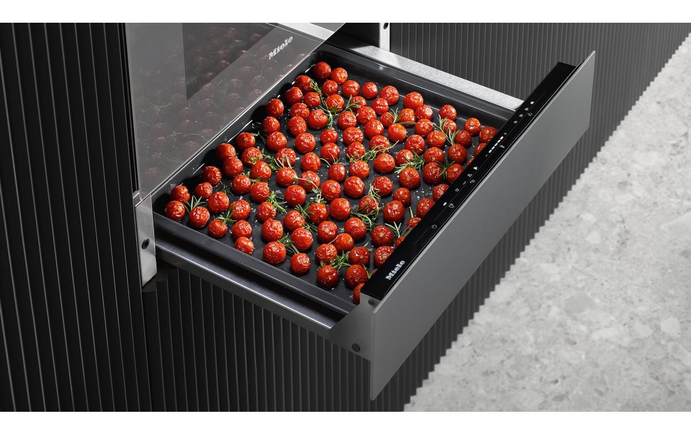 Wärmeschublade ESW 7010 125 Gala Ed<br>Grifflose Gourmet-Wärmeschublade zum Vorwärmen von Geschirr und Warmhalten von Speisen