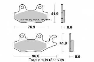 Sifam - Plaquettes de frein S1085N