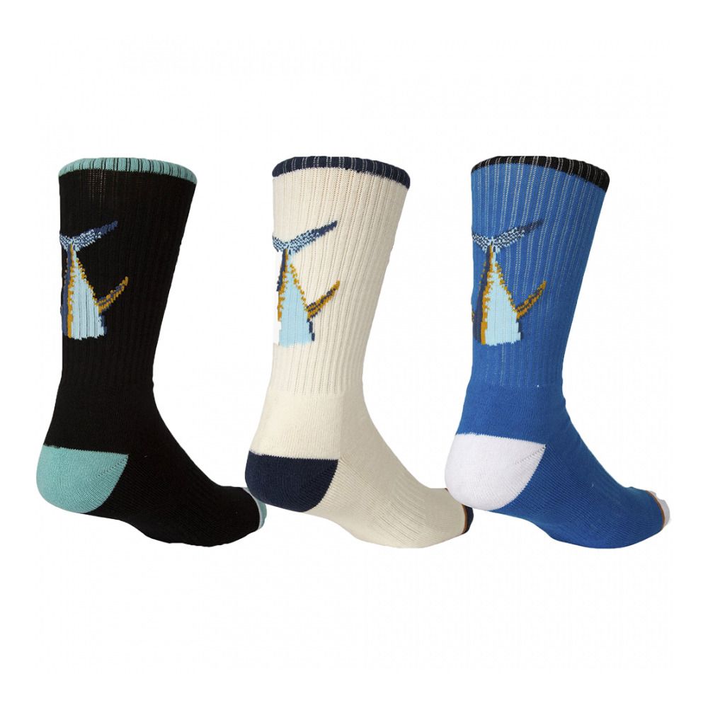 Salty Crew TAILED - Chaussettes x3 Homme assorted 2