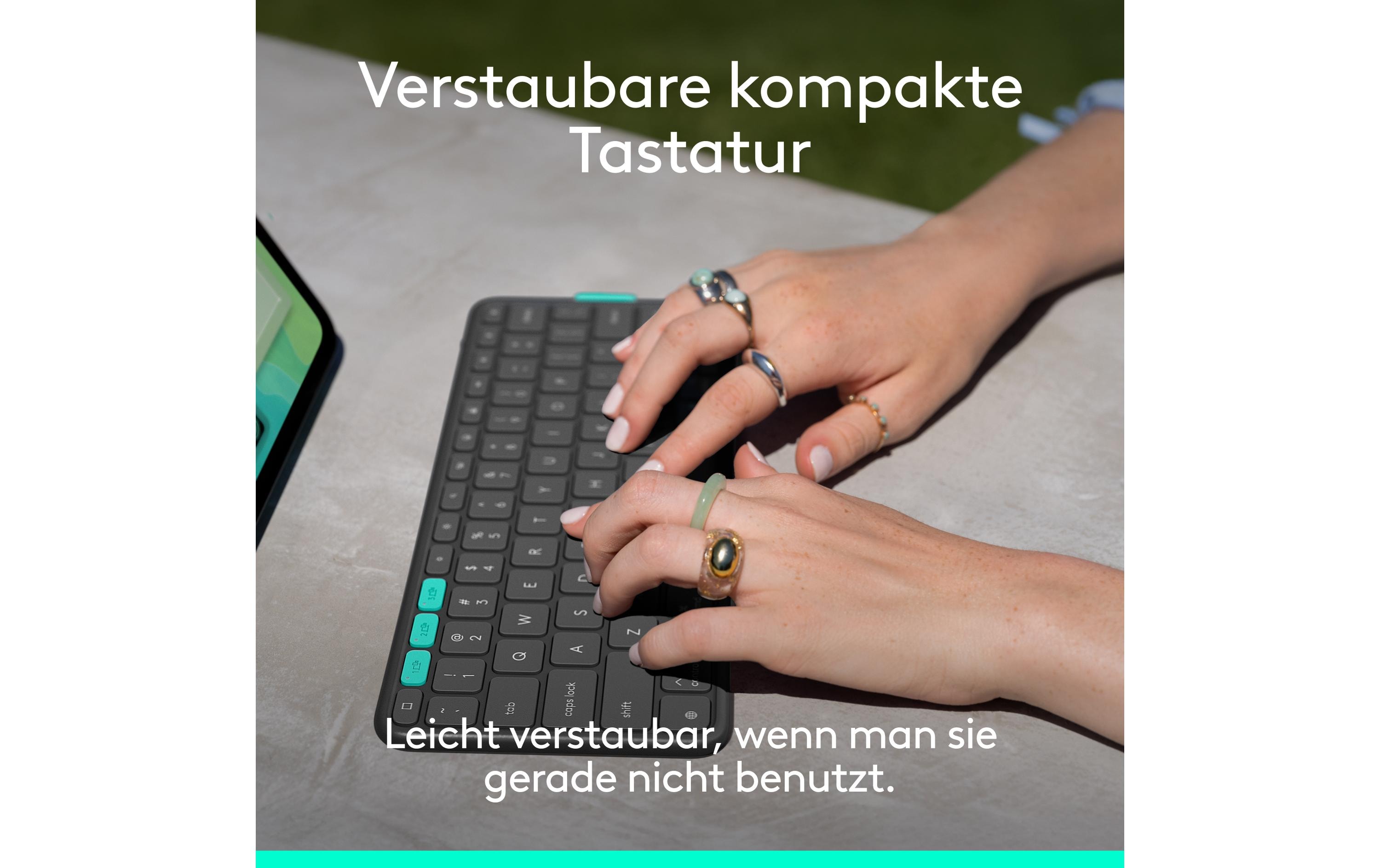 Tablet Tastatur Cover Flip Folio iPad Pro & Air13<br>Vielseitiges iPad Cover mit verstaubarer Tastatur