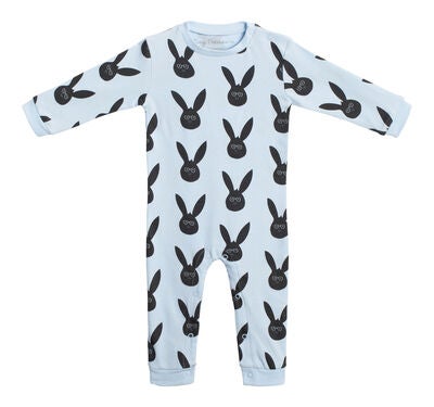 Tiny Treasure Maxime Jumpsuit 2-Pack, Baby Blue