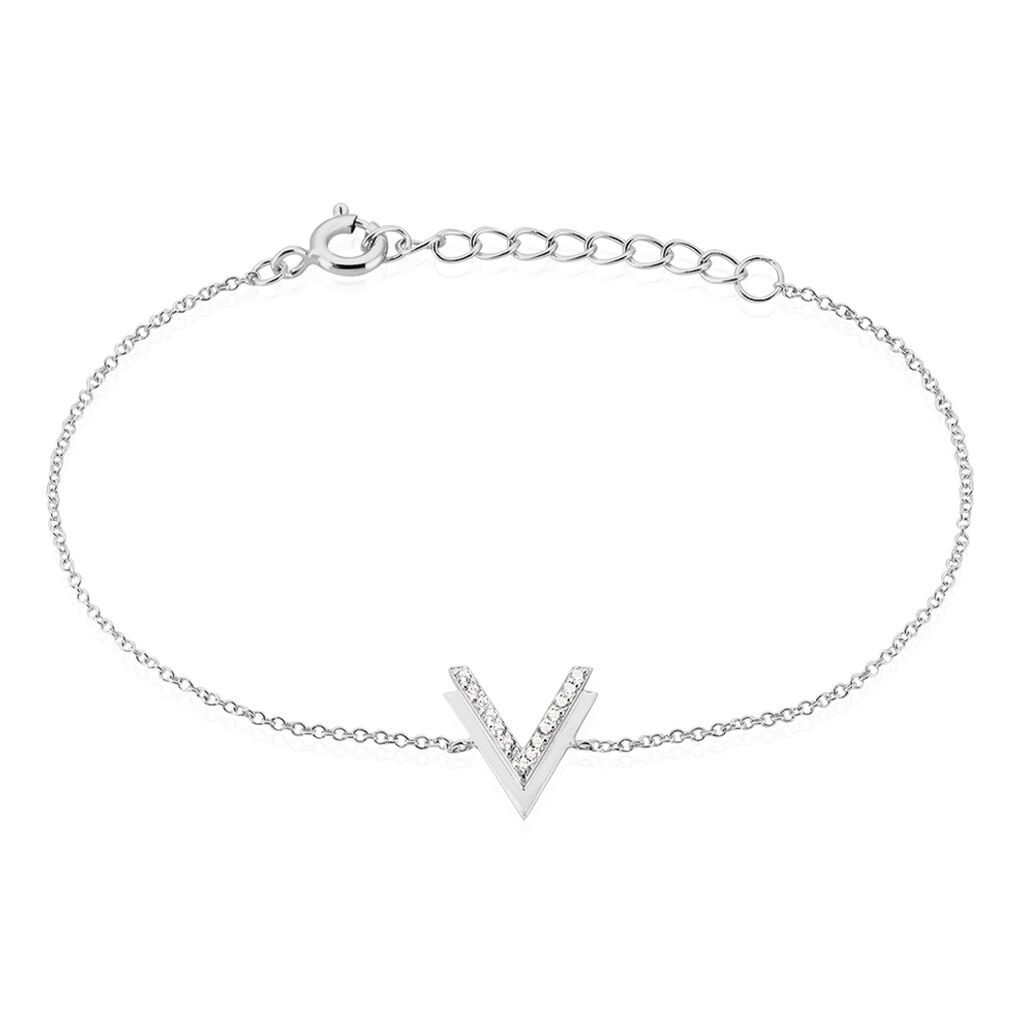 Bracelet Nollia Argent Blanc Oxyde De Zirconium