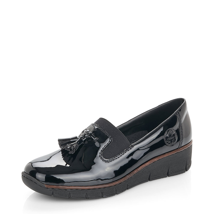 Rieker 53751-00 | NOIR VERNI