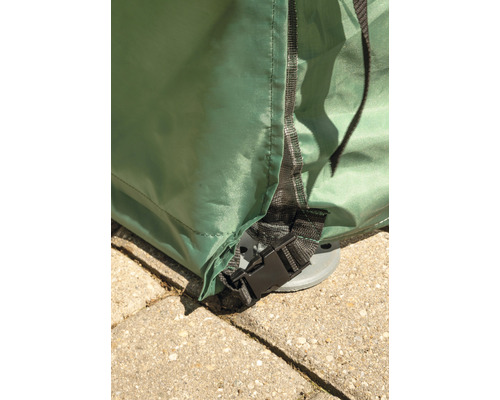 ShelterLogic foliekas inclusief stormankers 180 x 240 cm wit-groen