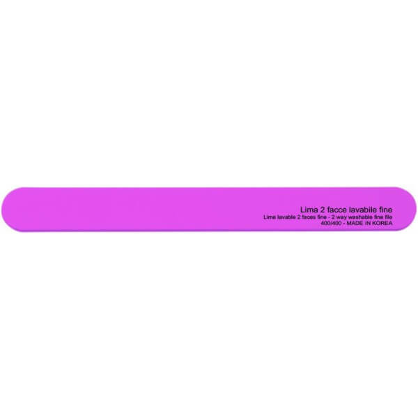 Lime double face fuchsia lavable - grains fins 320/320