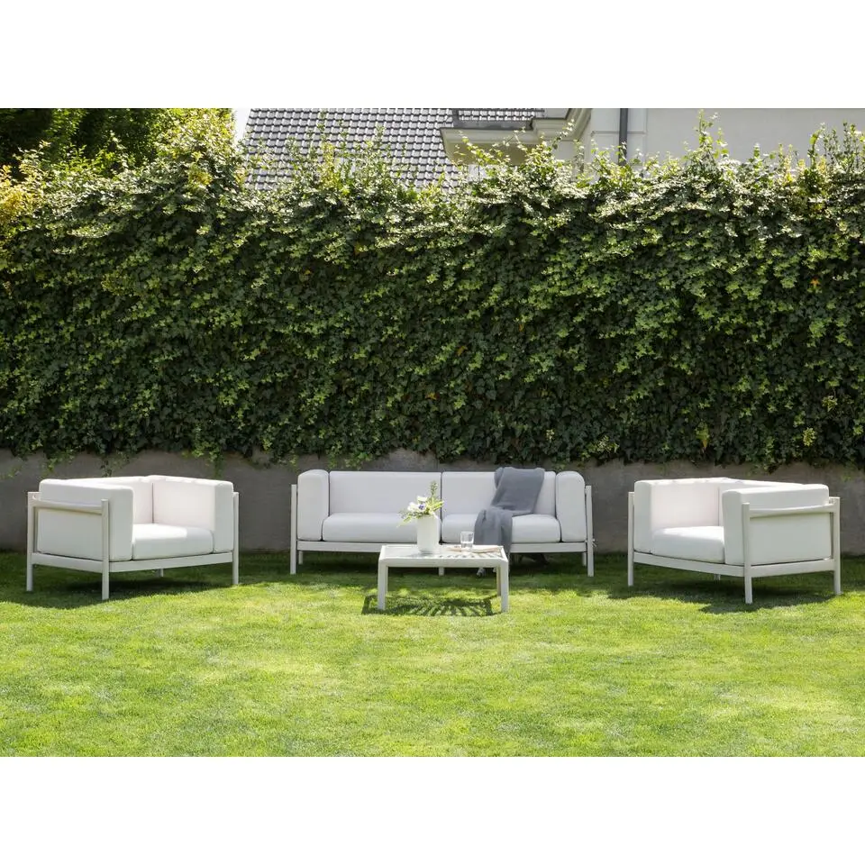 FERRETTI - Loungeset voor 4 - Lichtbeige - Synthetisch