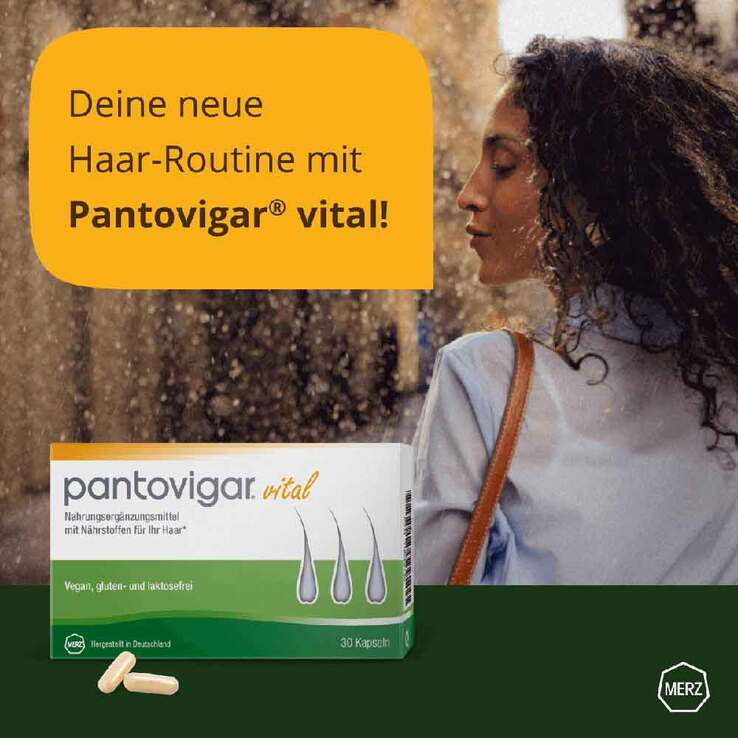 Pantovigar vital Kapseln mit Nährstoffen für Haare, 2x180 St