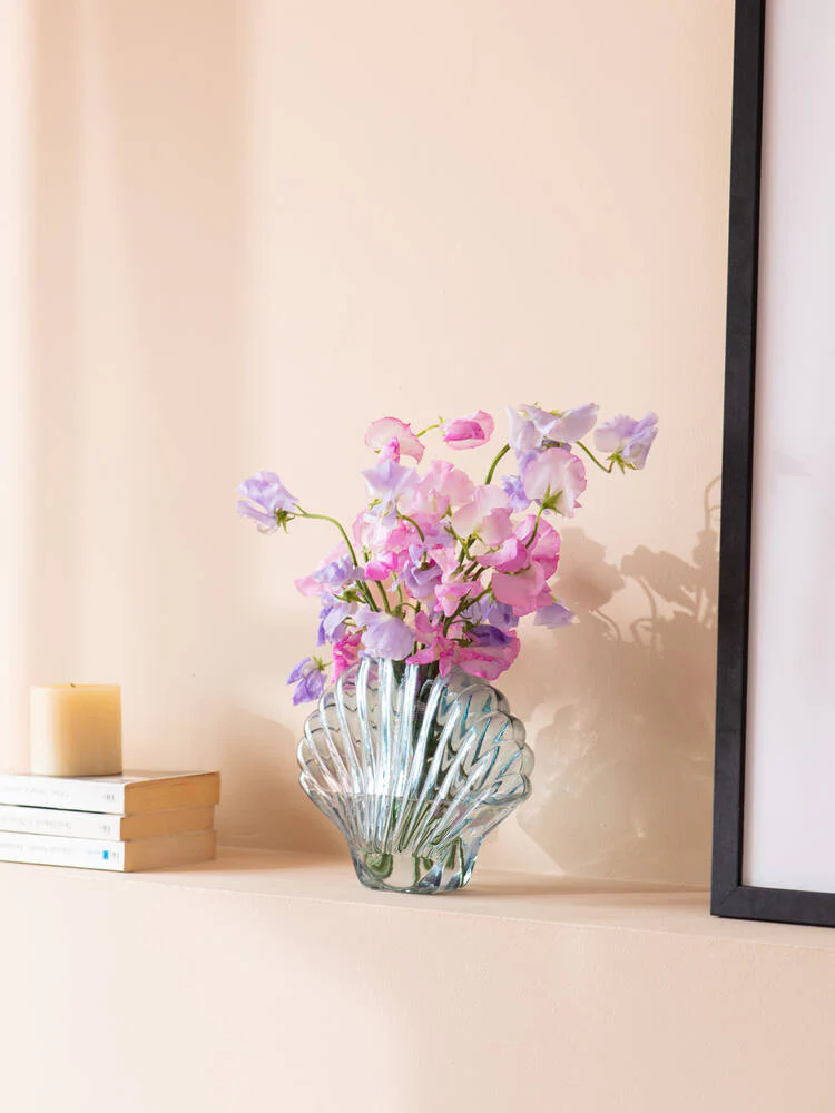 Doiy  Seashell vase - blå