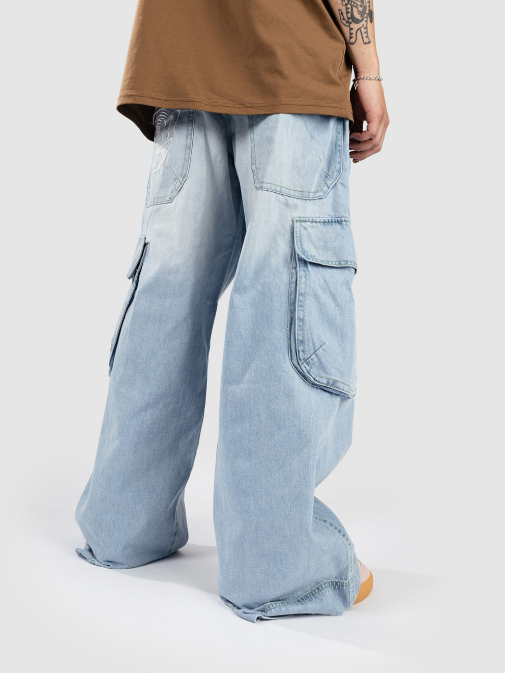 A.LAB Rave Cargo Denim Jeans light/pastel blue