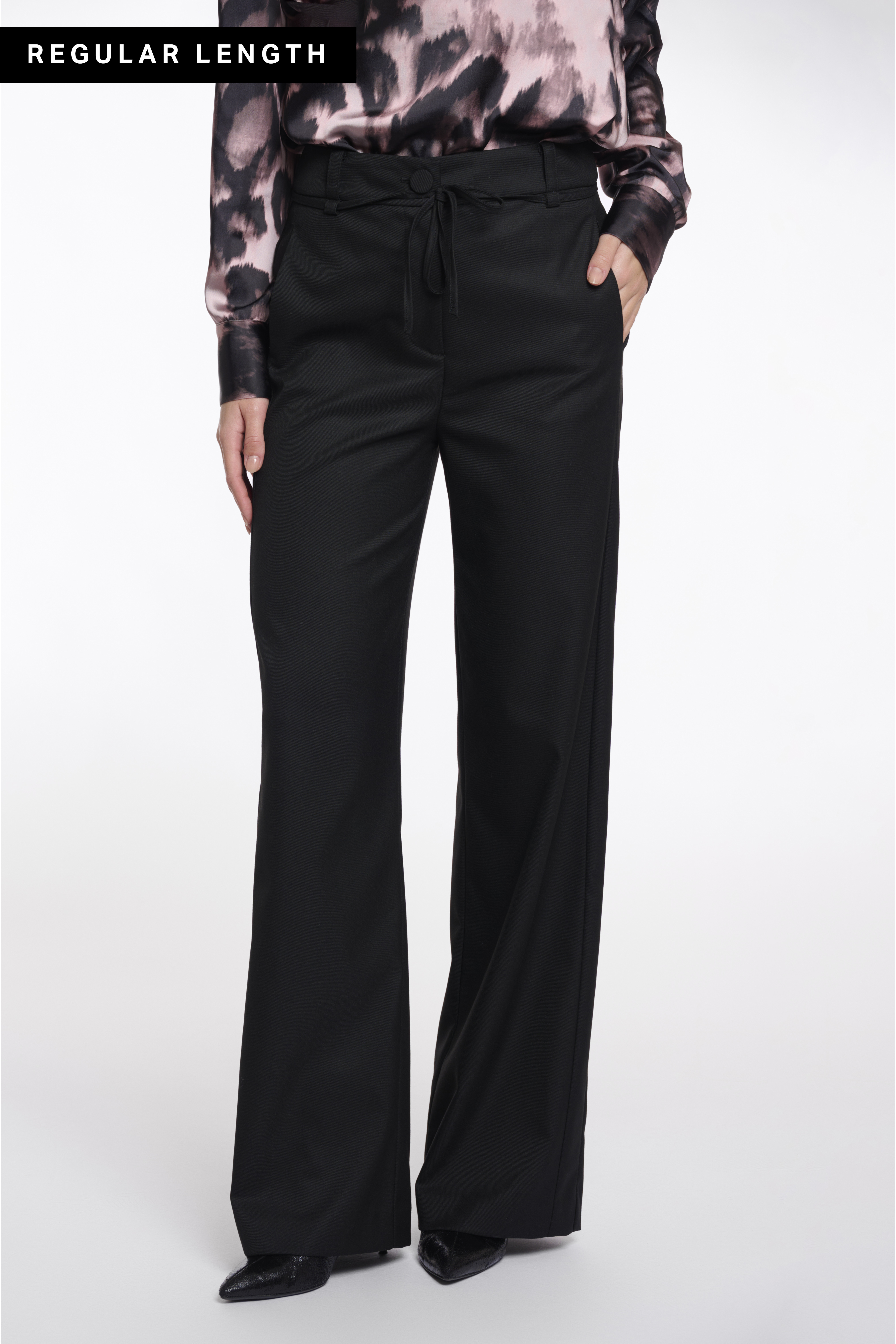 Rino & Pelle - Charlee Regular Length Straight Leg Pants - Black