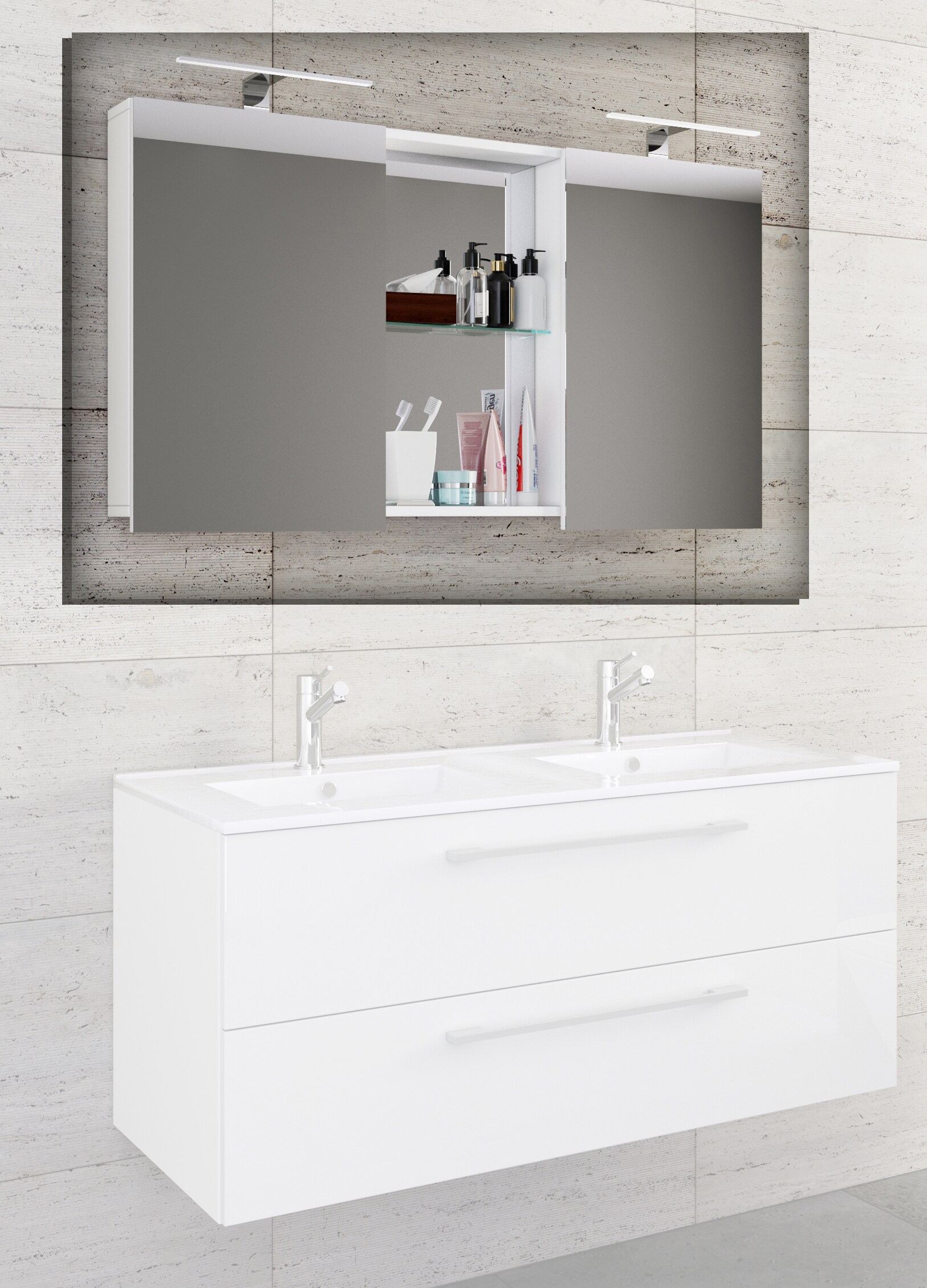 VCM Holz Badspiegel Wandspiegel Hängespiegel Spiegelschrank Badezimmer Budasi