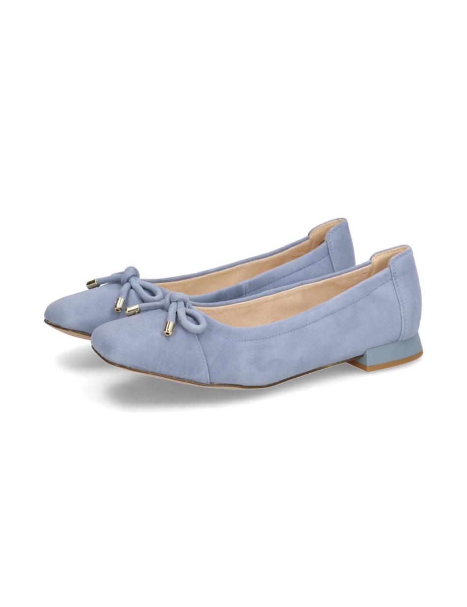 Veloursleder Ballerina