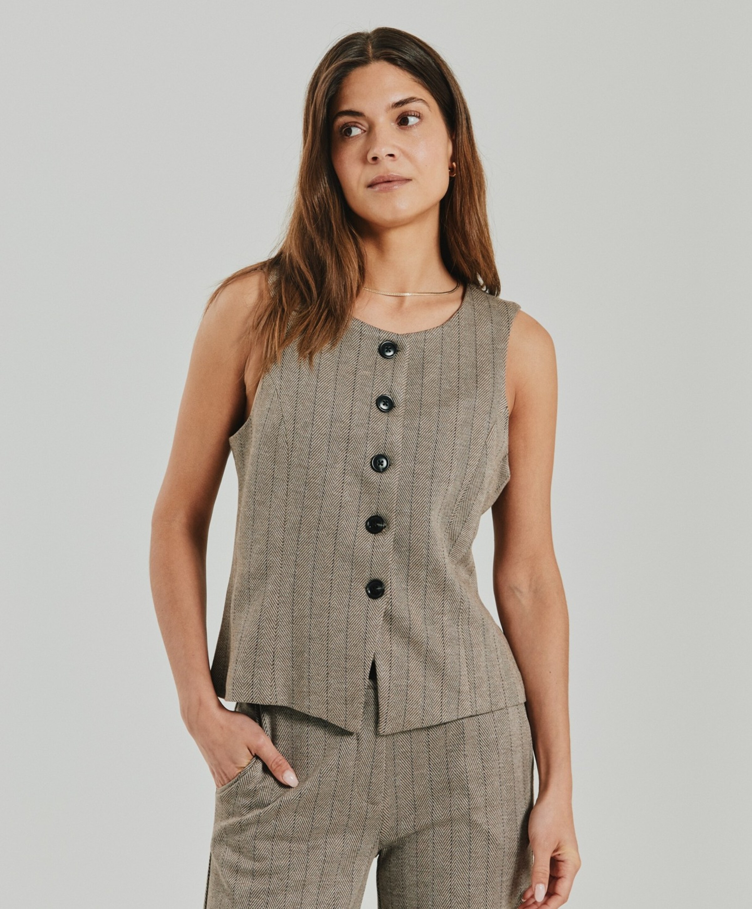 Freequent Dames gilet beige