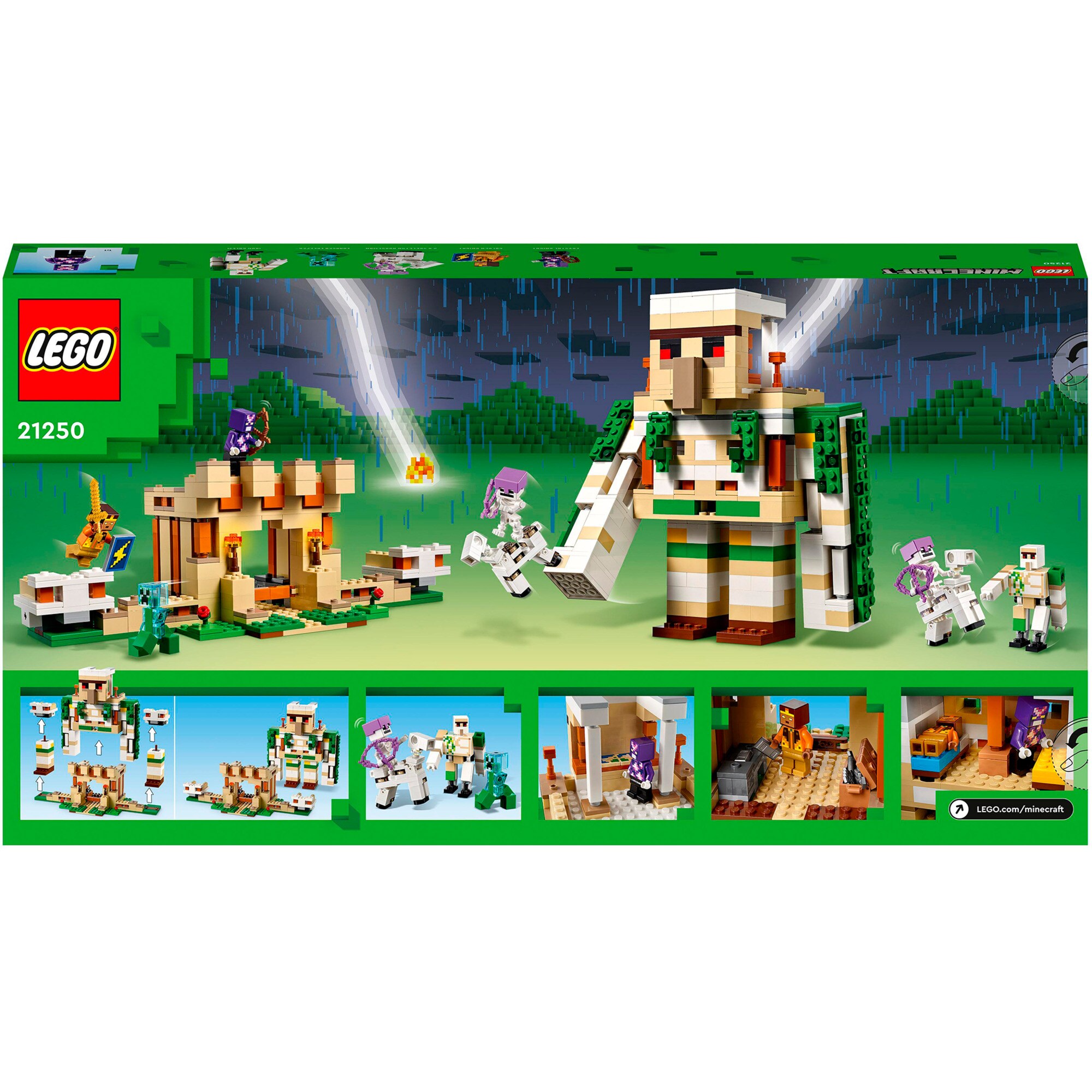LEGO Konstruktionsspielzeug Minecraft Die Eisengolem-Festung