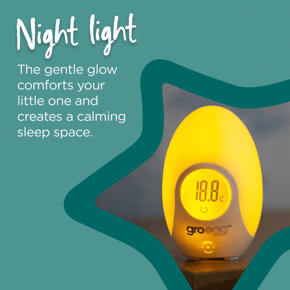 Tommee Tippee Gro Egg Babyzimmerthermometer und Nachtlicht