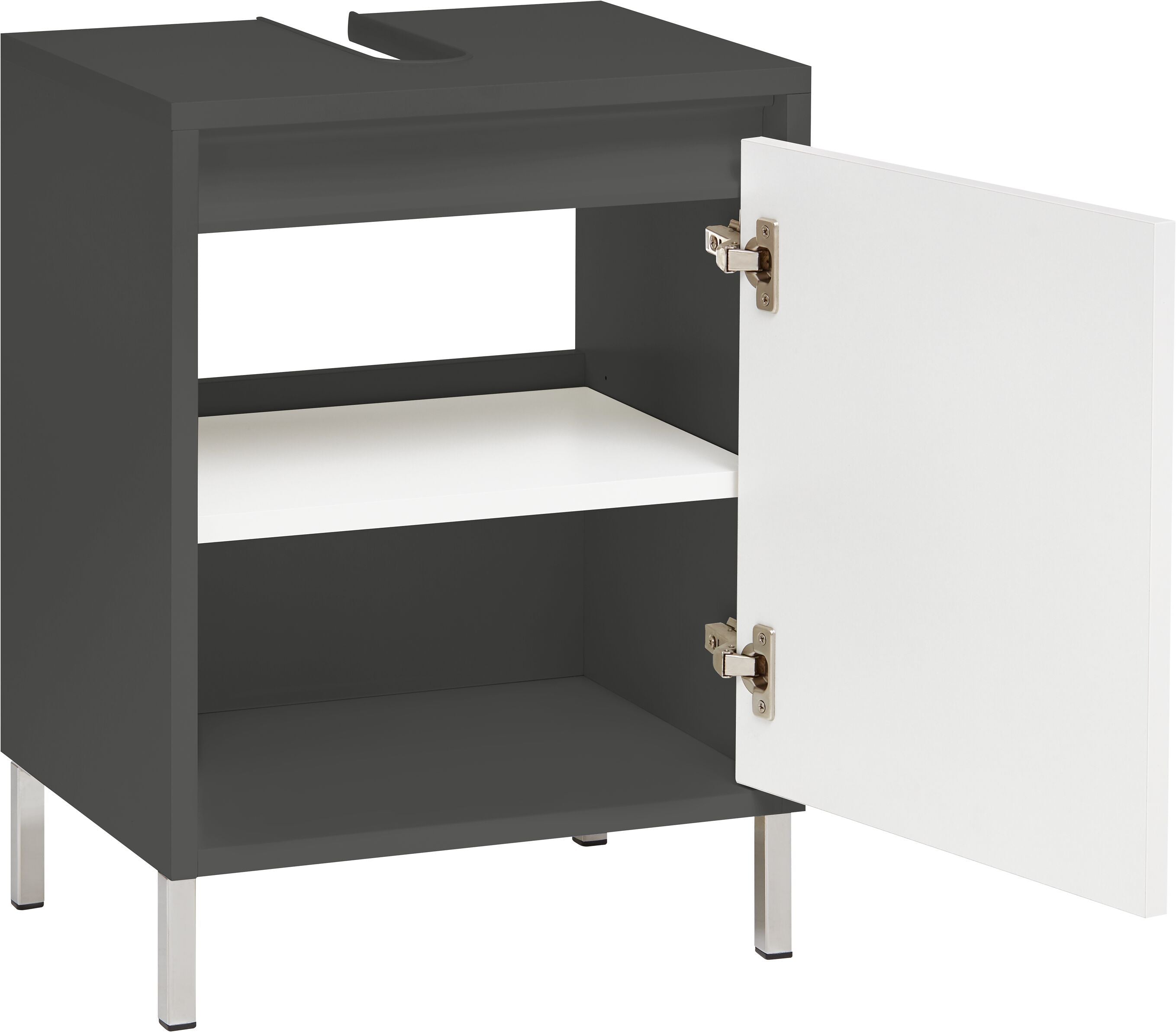 SIERRA Lavaboy - Anthrazit / Weiss / B: 45.0 cm x T: 35.0 cm x H: 60.0 cm