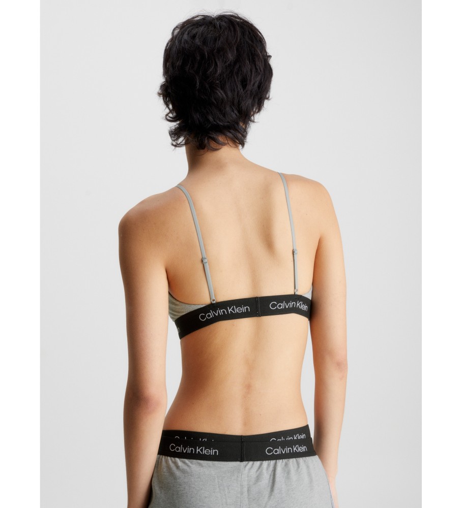 Sutiã Calvin Klein de alças finas CK96 cinza