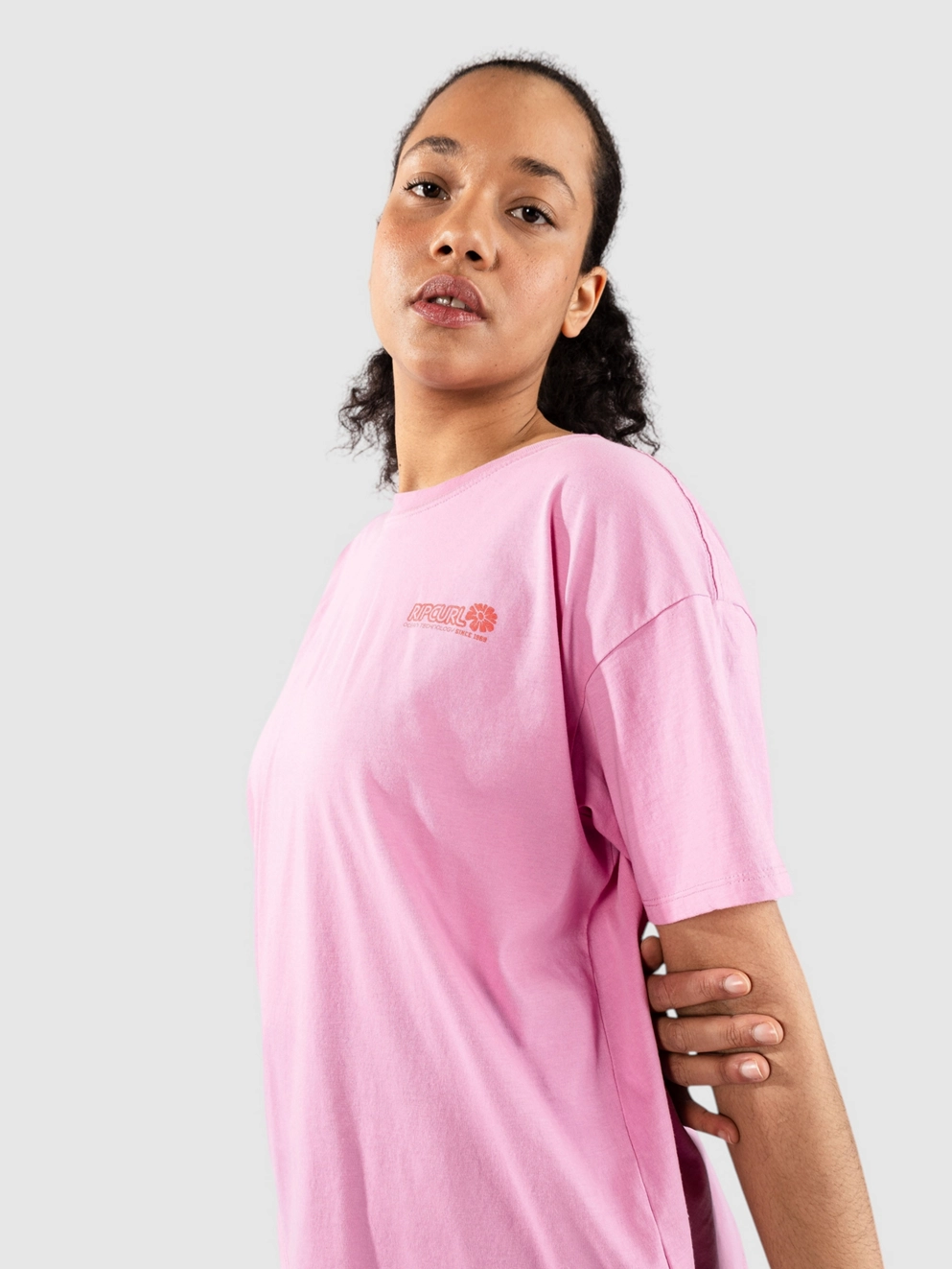 Rip Curl Ocean Tech Relaxed T-Shirt pink