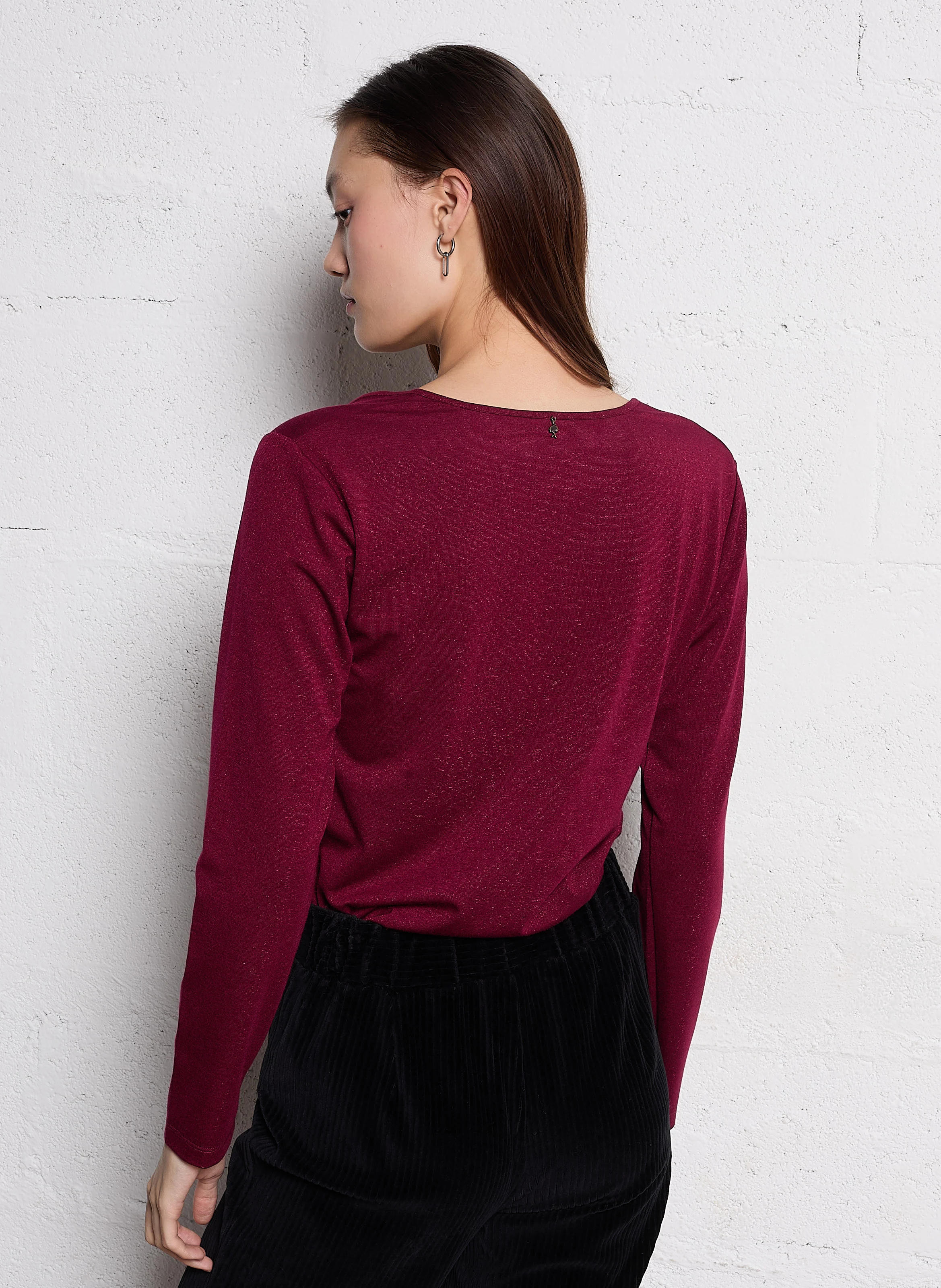 MAJOR - Tee-shirt col cœur| Rouge