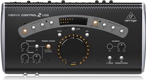 Behringer CONTROL2USB Hoogwaardig studio regel- en communicatiecentrum met VCA-regeling en USB-audio-interface