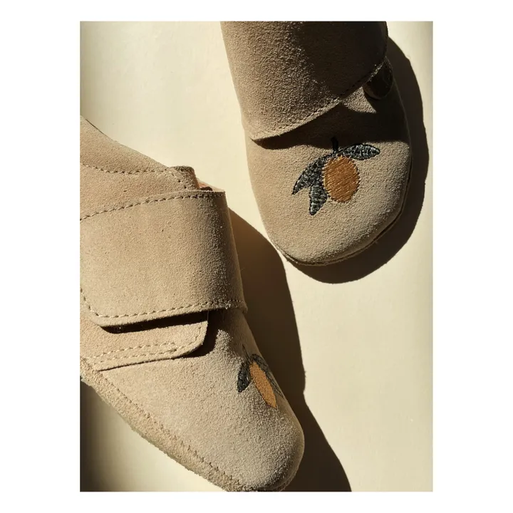 Konges Sløjd Chaussons Mamour Suède | Camel
