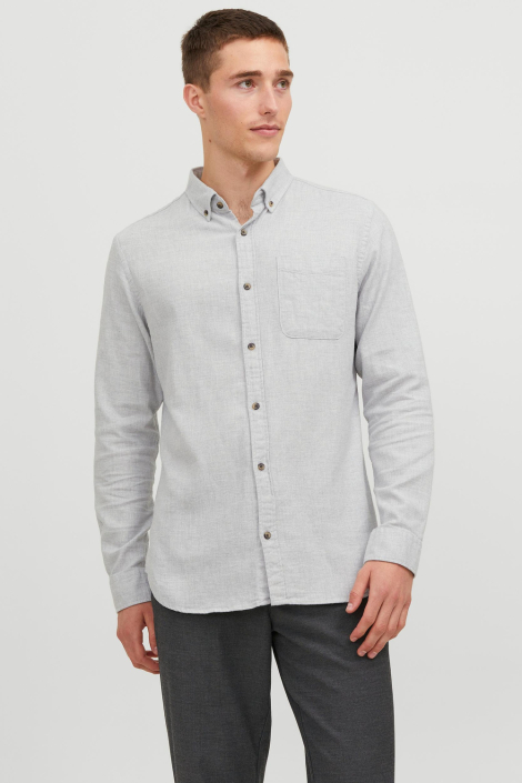 Jack & Jones grijze heren overhemd