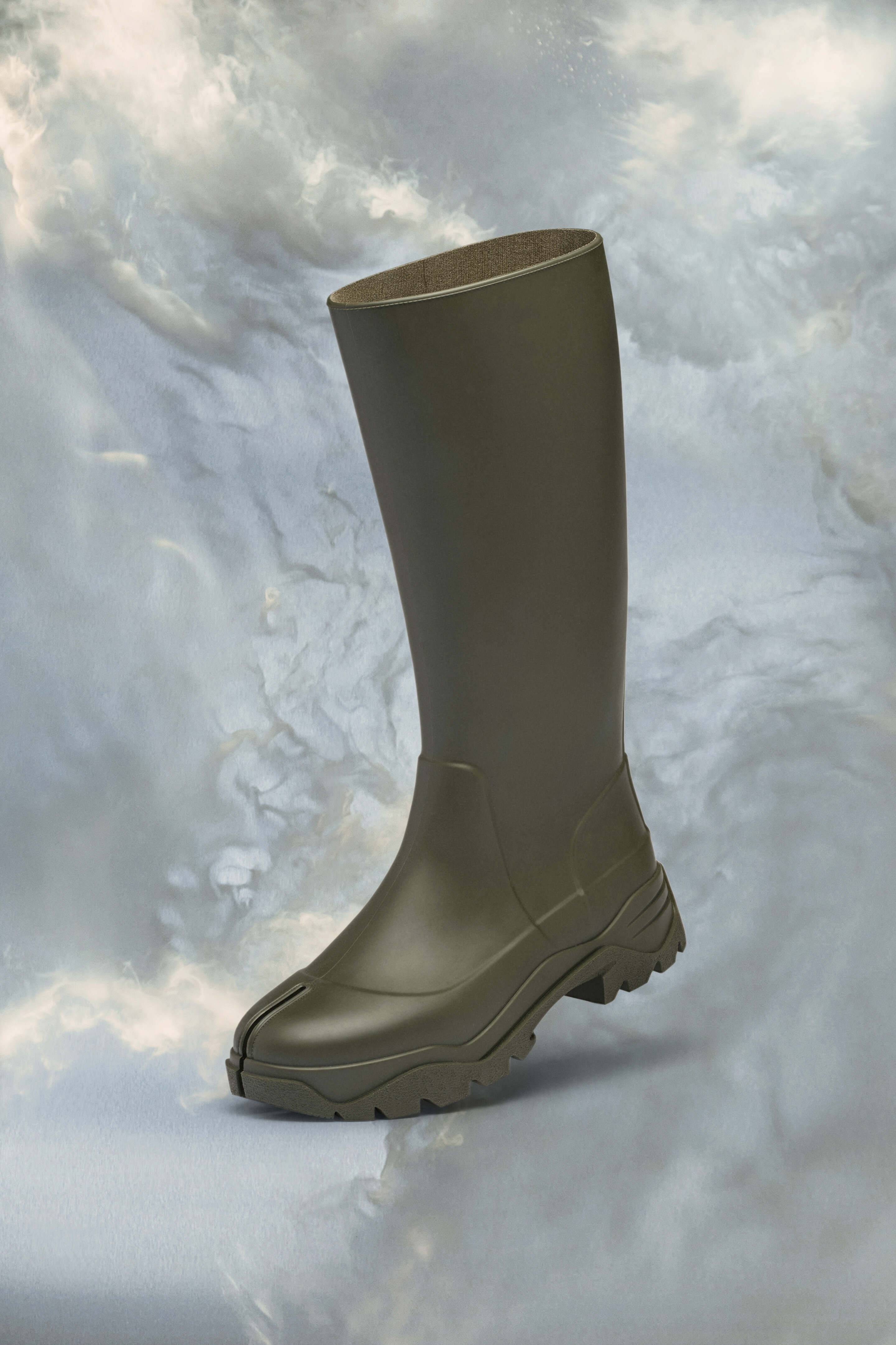 Bottes en rubber Tabi pour homme Olive