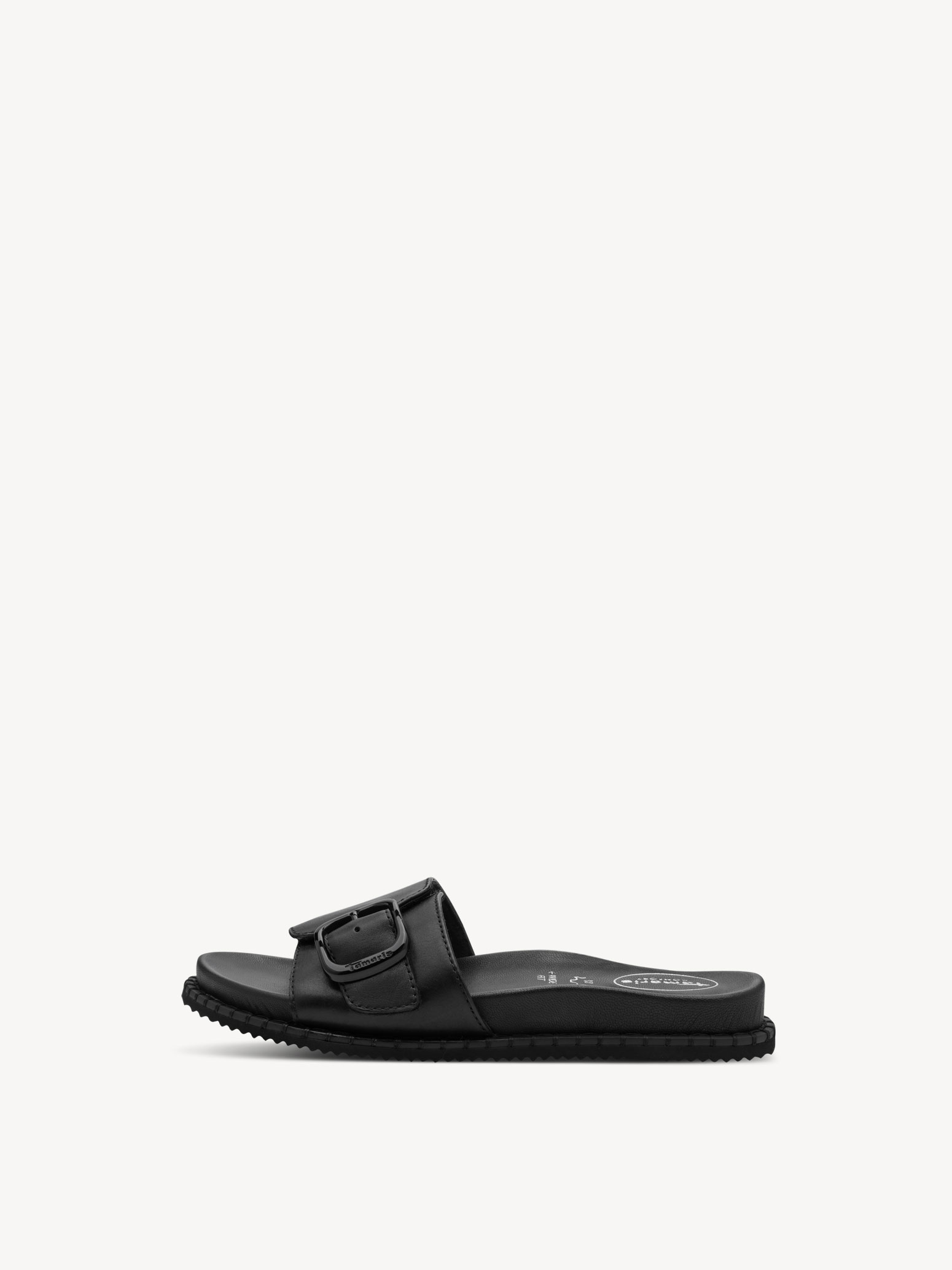 Leren Slipper - zwart