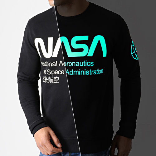 Sweat Crewneck Glow In The Dark Noir