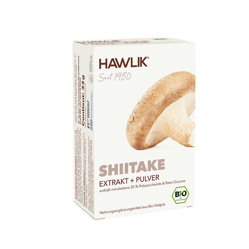 HAWLIK Shiitake Extrakt   Pulver Kaps 60 Stk
