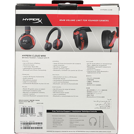HyperX Cloud Mini trådløst gaming headset - sort