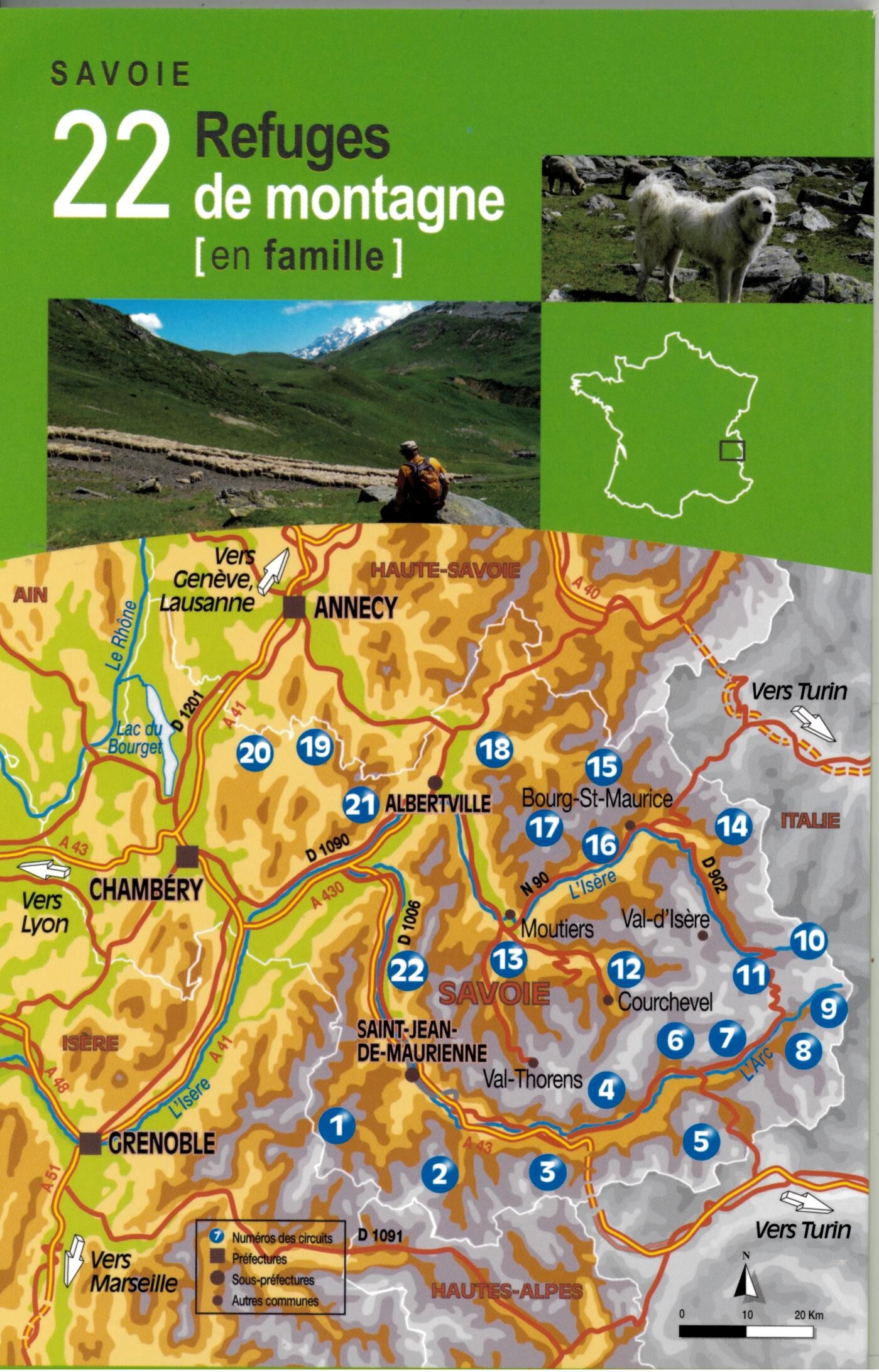 CHAMINA - SAVOIE 22 REFUGES DE MONTAGNE