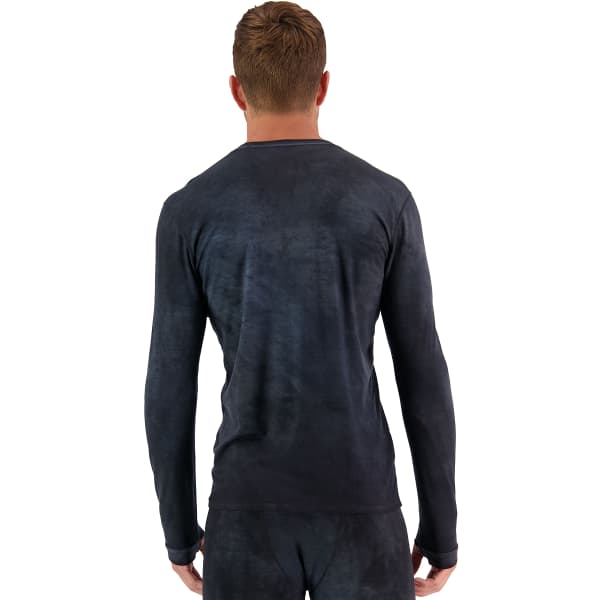 T-shirt thermique MONS ROYALE M CASCADE LS MBM WASH GRAFFITI BLACK ACID