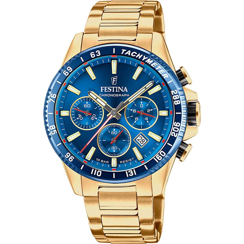 Montre Festina Timeless Chronograph Bleu