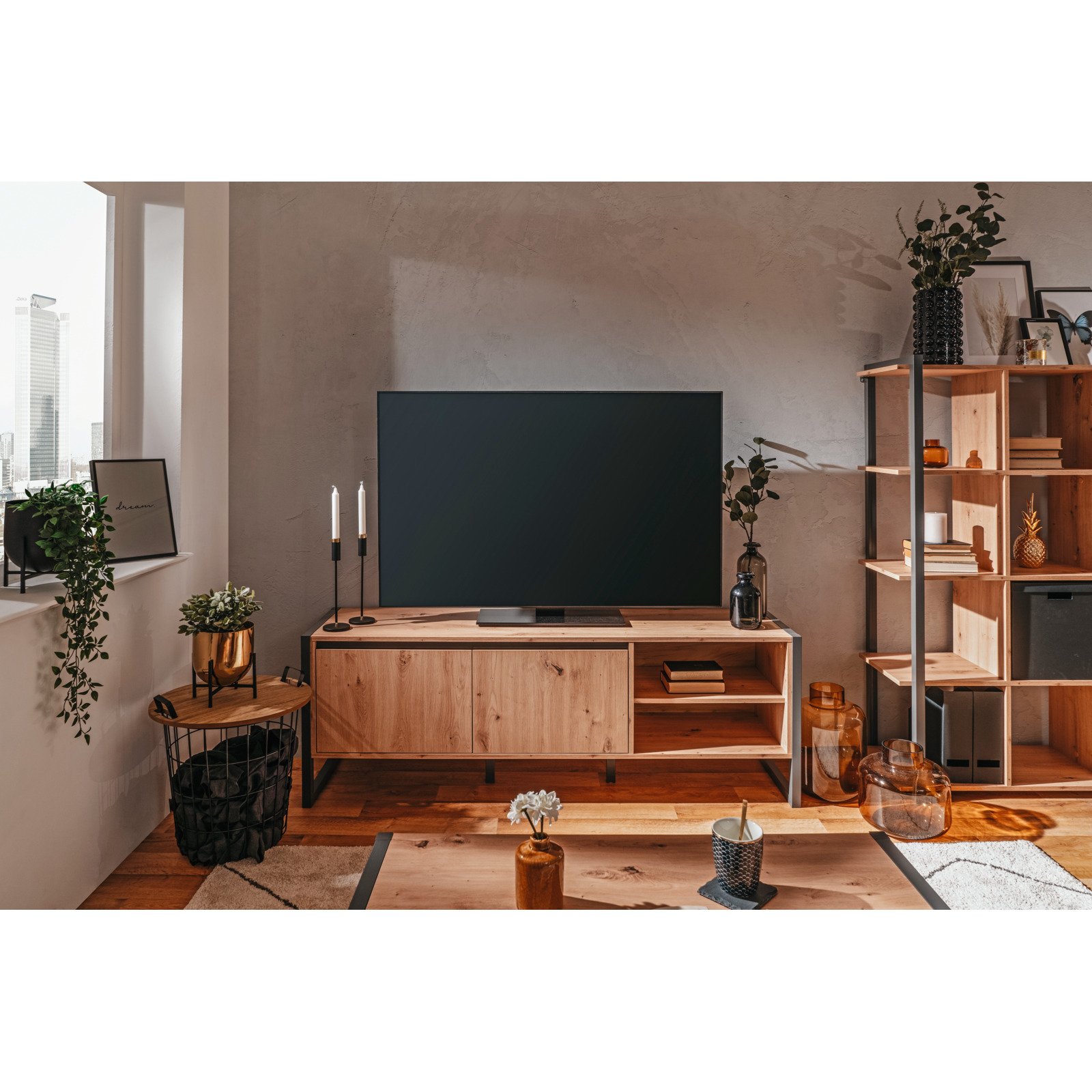 TV-Möbel Verden Dekor Eiche Artisan 160 x 55 x 40 cm
