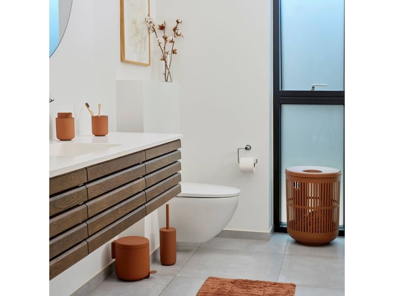 Zone Denmark Wäschesammler Ume 68 l, Terracotta Wäschekorb mit Deckel