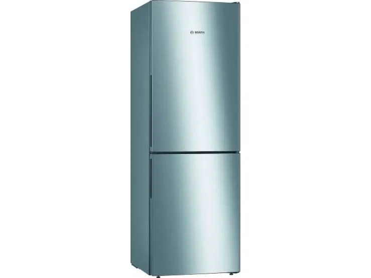 Bosch Serie | 4 KGV33VLEA - Køleskab/fryser - bund-fryser - bredde: 60 cm - dybde: 65 cm - højde: 176 cm - 289 liter - Klasse E - inox-look