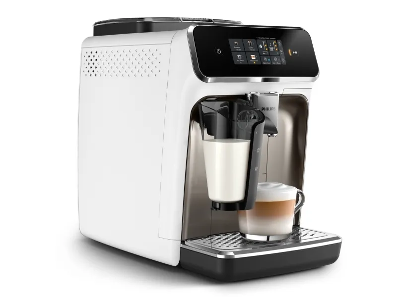 Philips Series 2300 EP2333 - Automatisk kaffemaskine med capuccinatore - 15 bar - hvid/krom