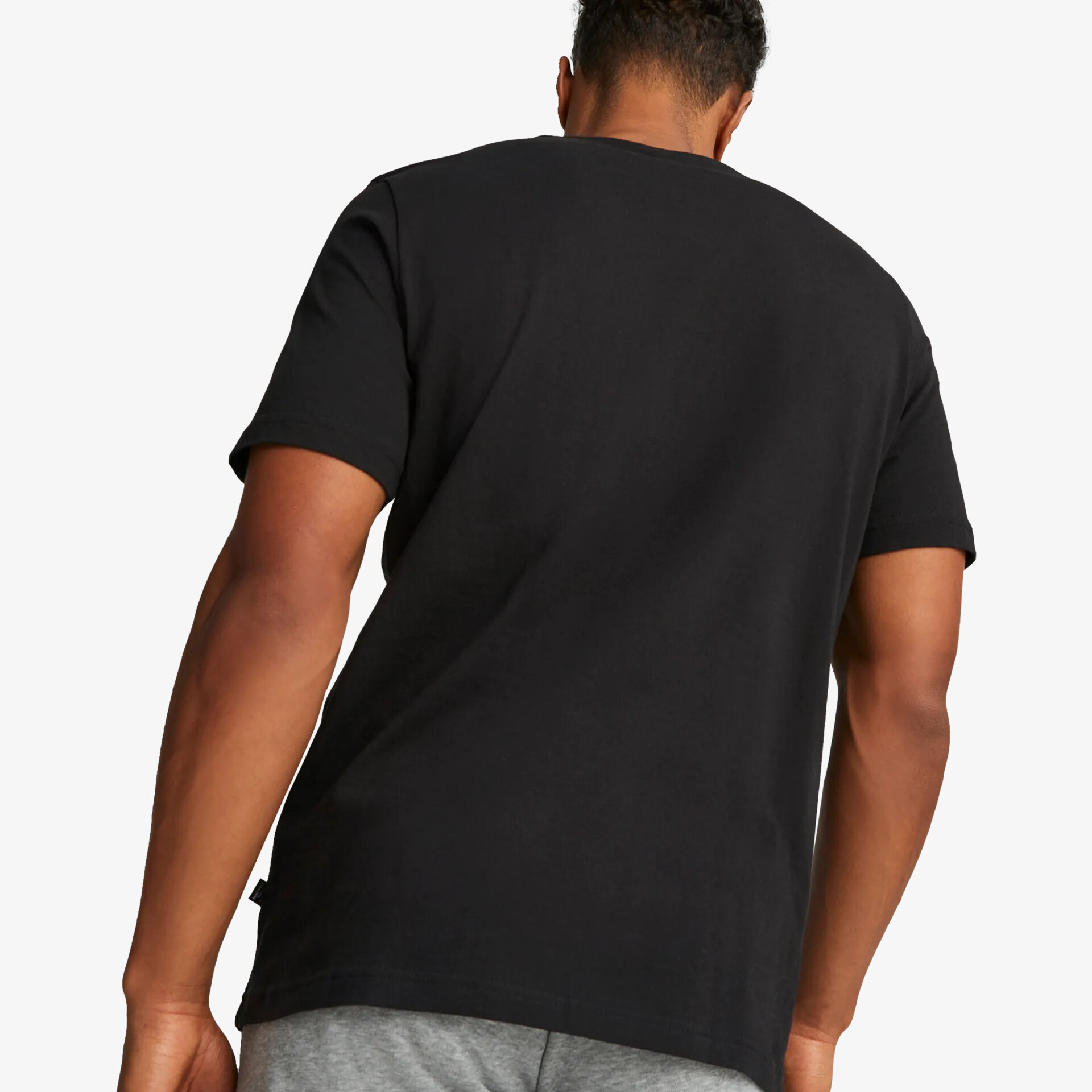 PUMA ESS Logo Herren T-Shirt schwarz