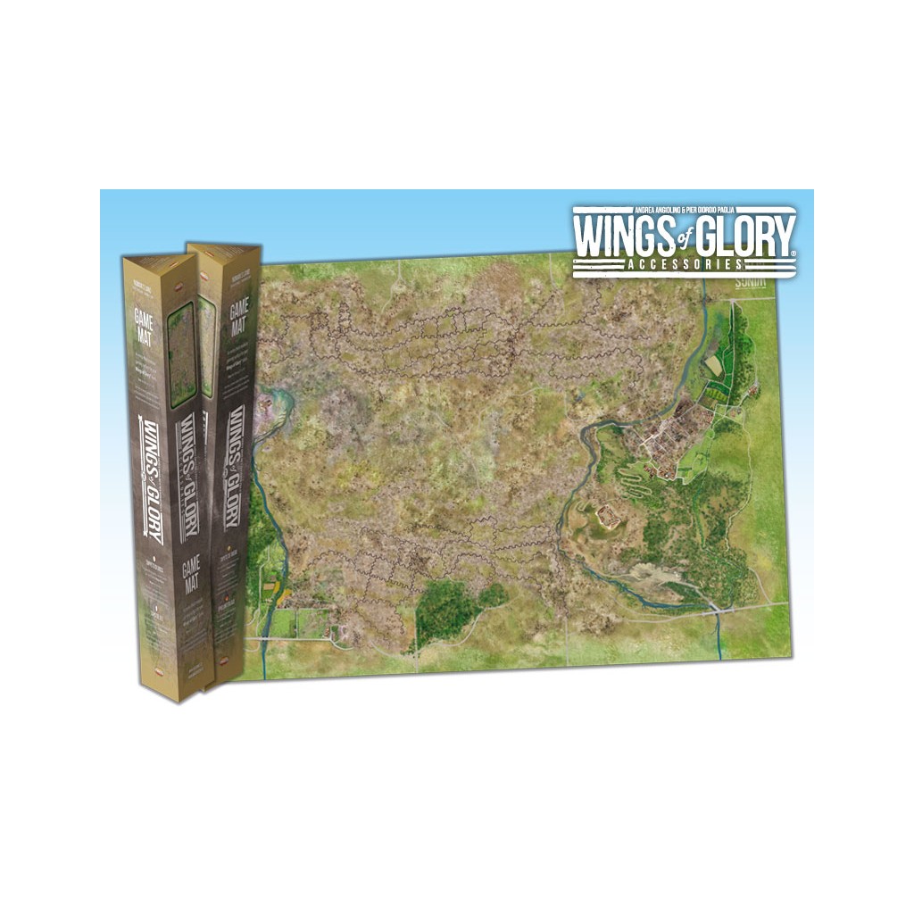 Terrain Mat Tissue - Wings of Glory : Game Mat Noman’s Land - 68x98