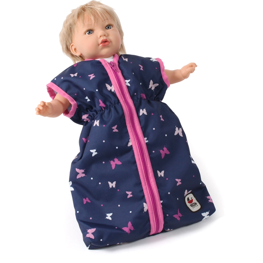 BAYER CHIC 2000 Puppen-Schlafsack Butterfly navy-pink