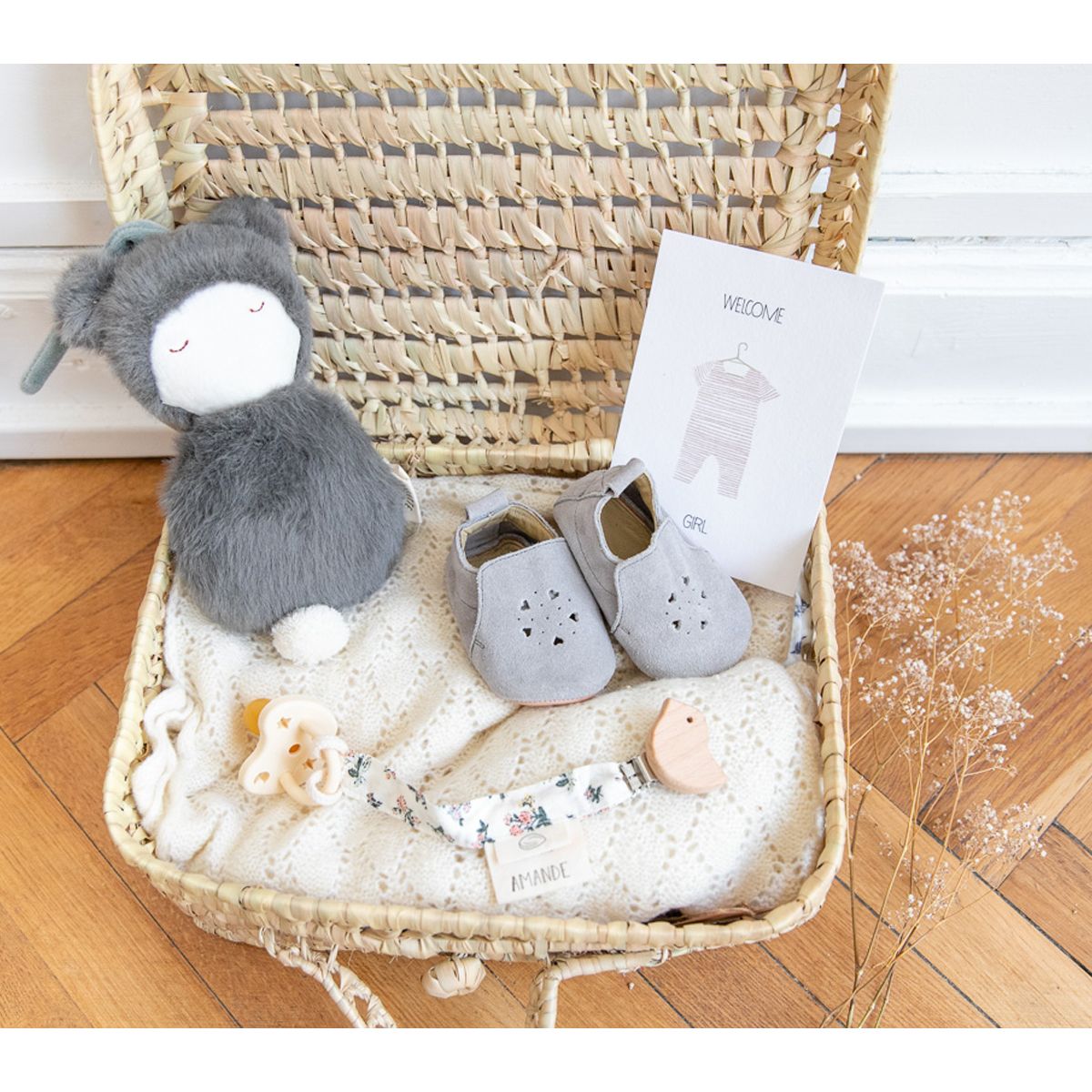 Peluche musicale gris foncé 