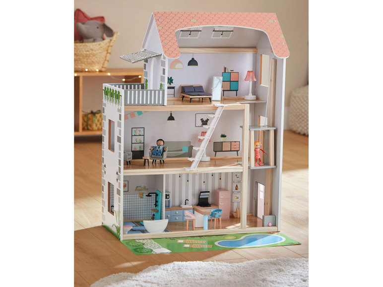 Houten poppenhuis